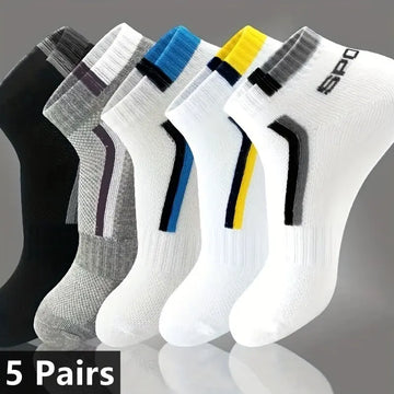 5pairs Men's Fashion Sports Socks